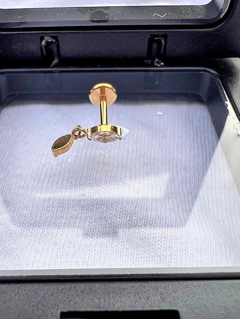 OUFER Body Jewelry Gold Titanium NWT - Picture 3 of 5